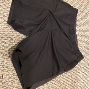 Men’s Uniqlo exercise shorts, Size Large, Black, Good Condition, zip pocket